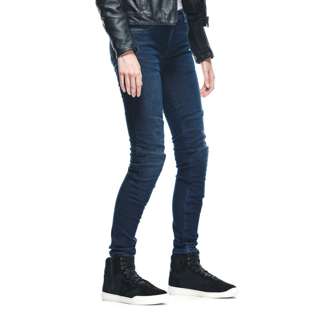 denim-brushed-skinny-jeans-moto-donna-blue image number 2