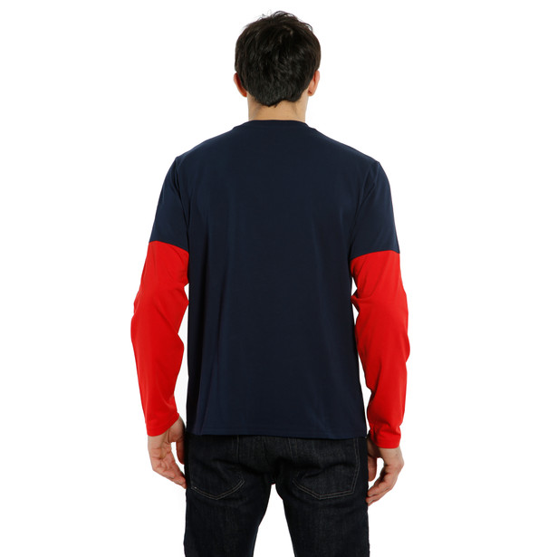 paddock-t-shirt-ls-black-iris-lava-red-lava-red image number 3
