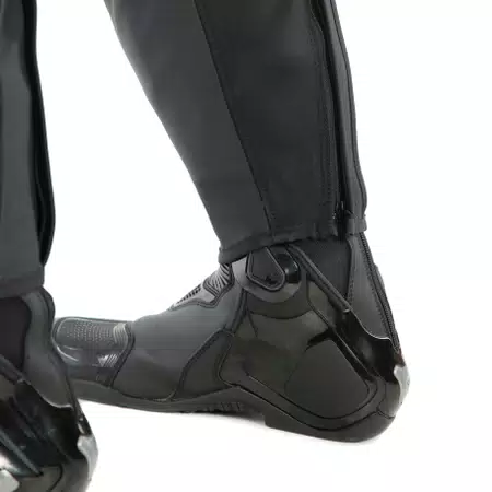 PONY 3 - MEN'S MOTORCYCLE PERFORATED LEATHER PANTS - BLACK-MATT - 7