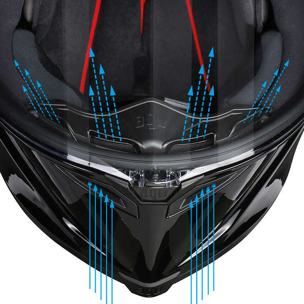 Agv corsa negro top