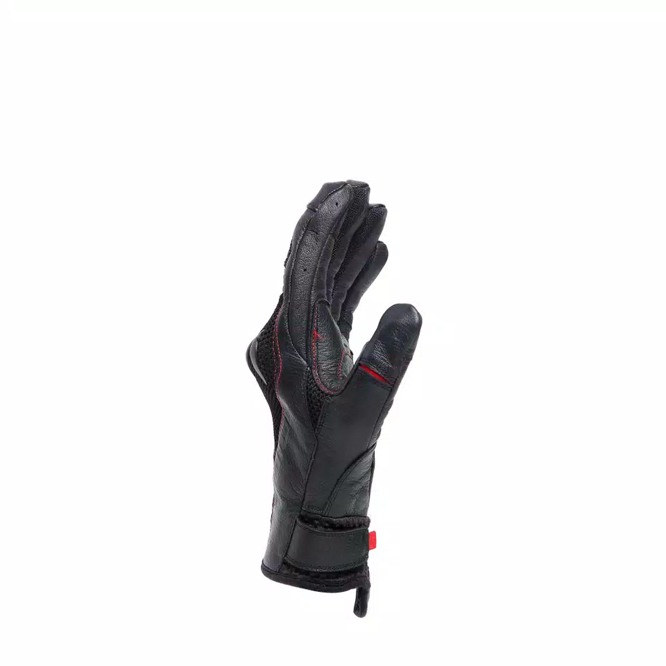 KARAKUM ERGO-TEK MAGIC CONNECTION - MEN'S MOTORCYCLE GLOVES - BLACK/BLACK - 2