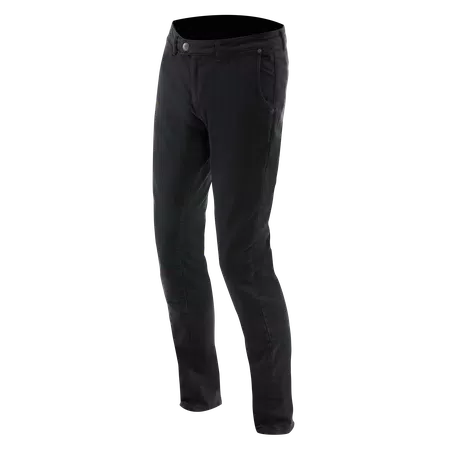 CHINOS - MEN TAPERED MOTORCYCLE PANTS - BLACK - 1