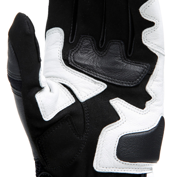 mig-3-unisex-leather-gloves-black-white-lava-red image number 11