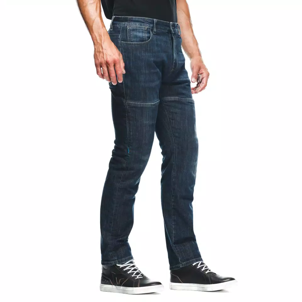 DENIM BLAST REGULAR - MEN'S MOTORCYCLE JEANS - DARK-BLUE - 3
