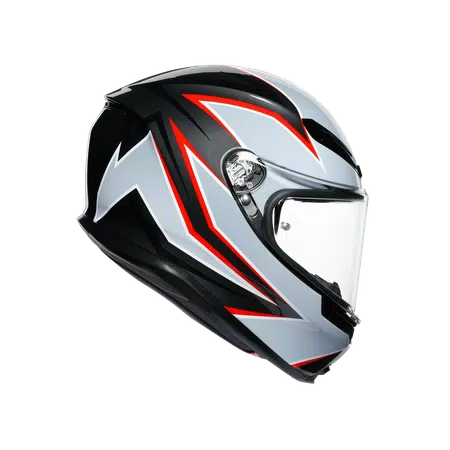 K6 AGV DOT(ECE) MULTI MPLK - FLASH MATT BLACK/GREY/RED -  - 2