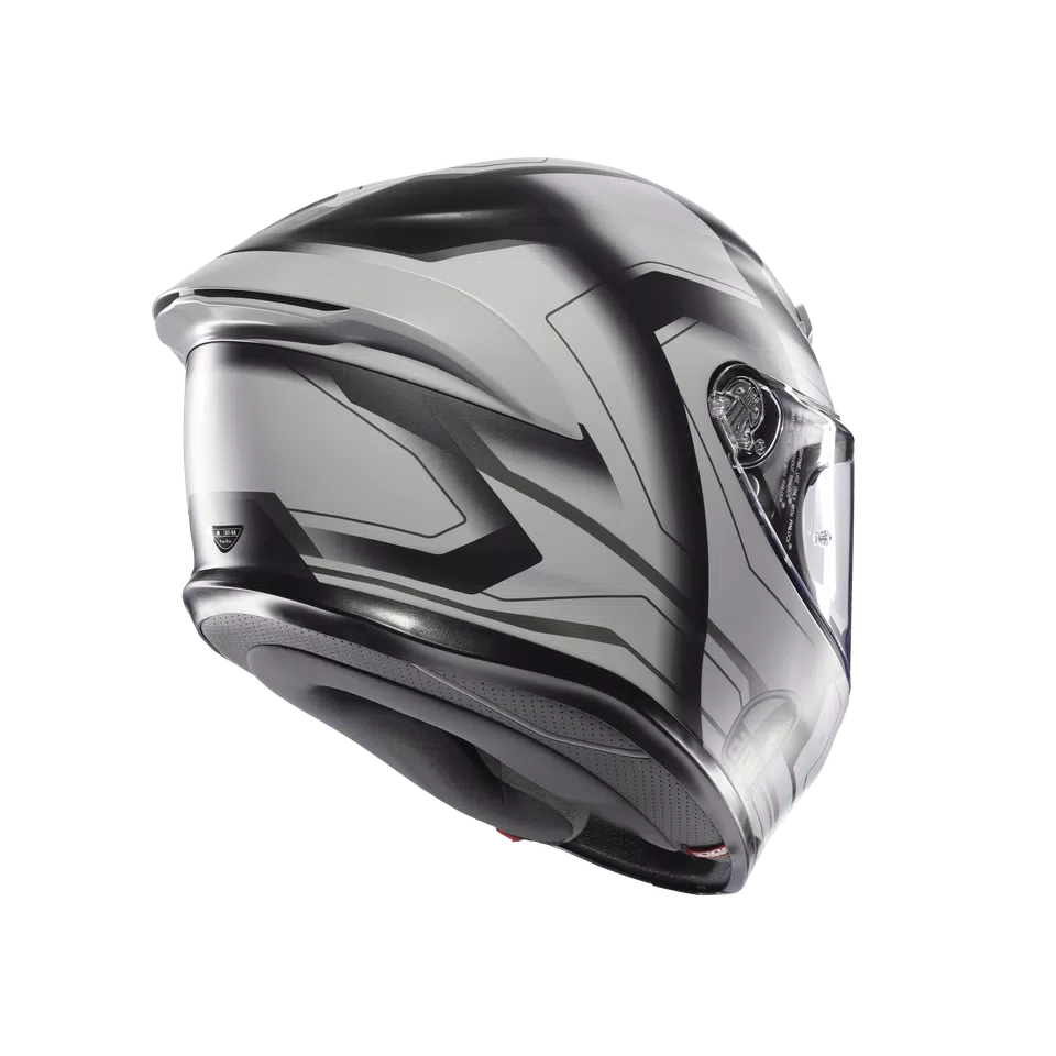 K6 S ULTRASONIC MATT BLACK/GREY - CASCO MOTO INTEGRALE E2206 -  - 6