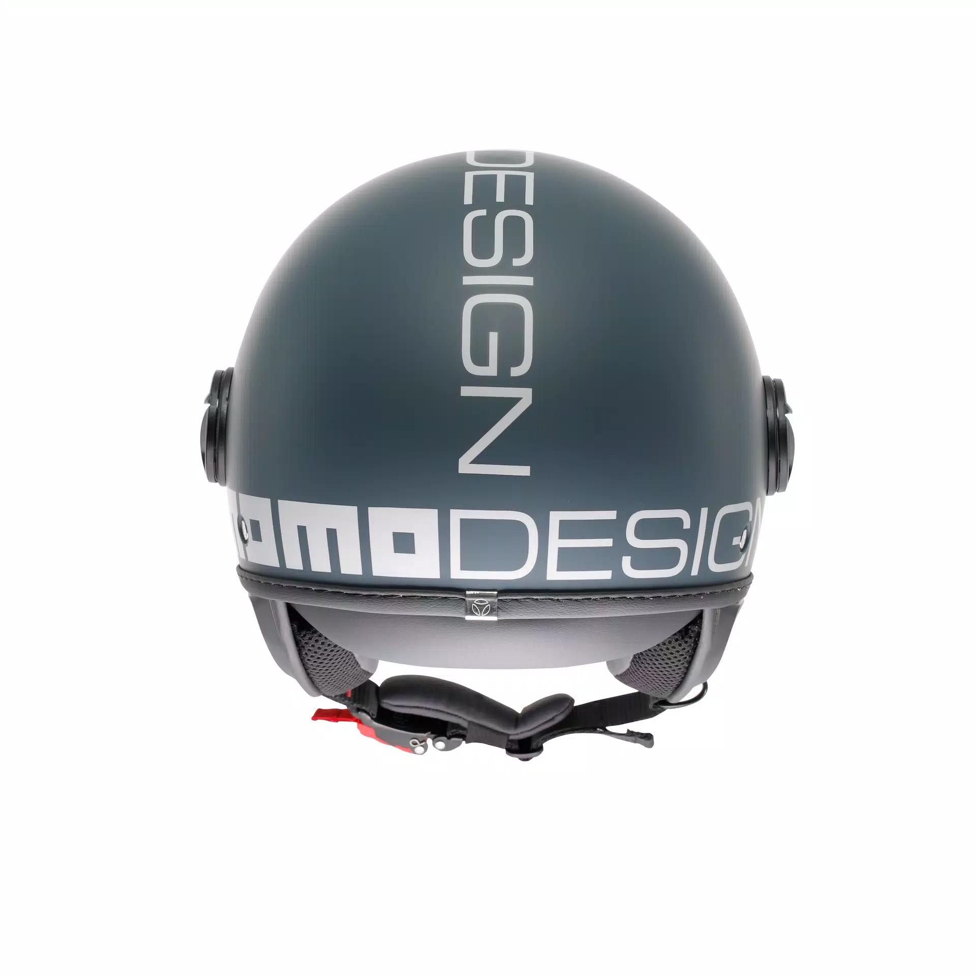 MOMODESIGN FGTR CLASSIC CANDY MATT OTTANIO GREY / WHITE - JET HELMET WITH VISOR E2206