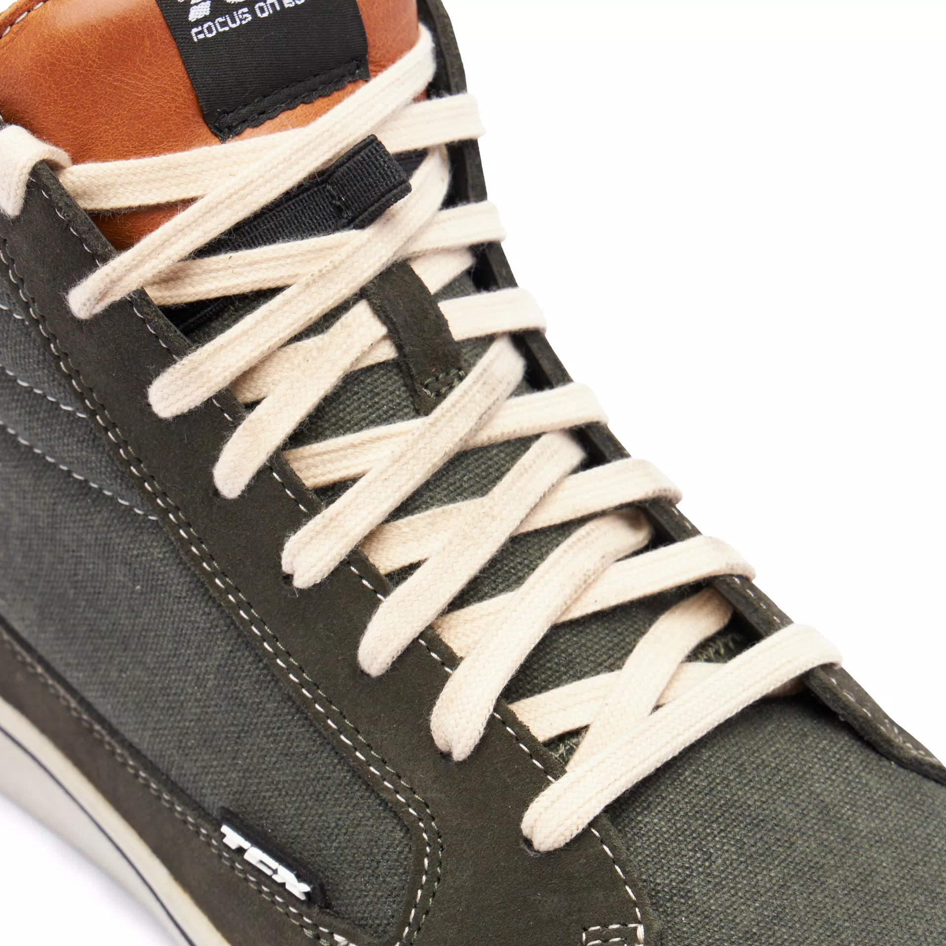 STREET 3 AIR SOMMER MOTORRADSCHUHE HERREN - GRÜN/KARAMELL