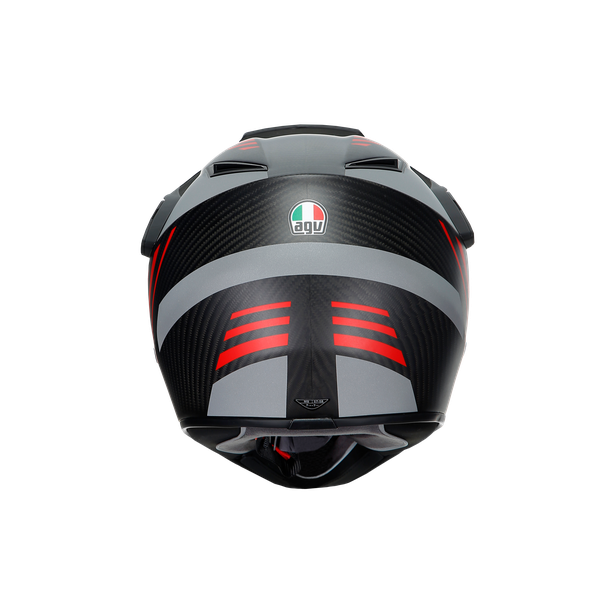 ax9-refractive-adv-matt-carbon-red-motorbike-full-face-helmet-e2205 image number 4