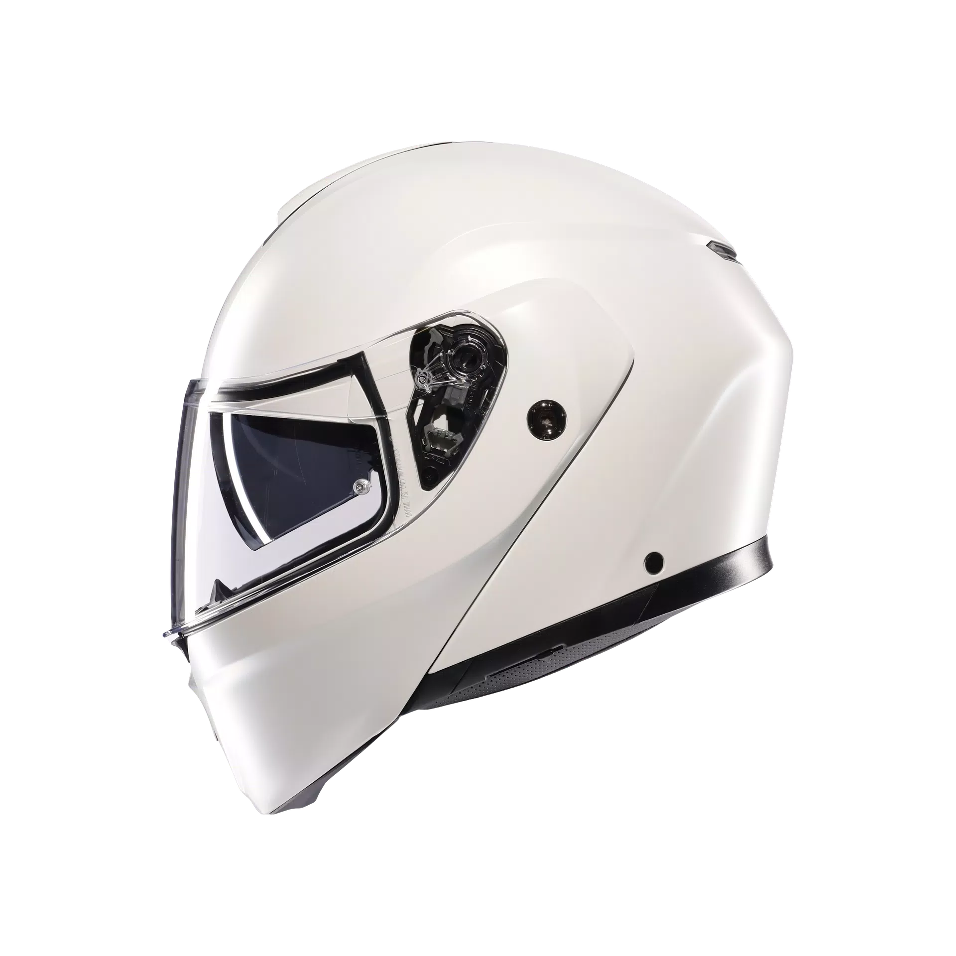 STREETMODULAR MONO MATT BLACK MATERIA WHITE - MOTORBIKE FLIP UP HELMET DOT(E2206)