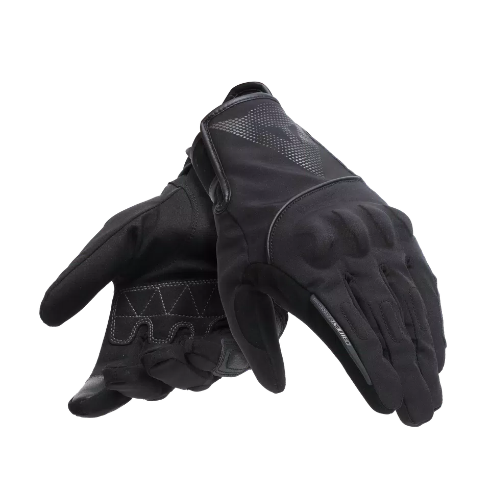 UDINE WP - MEN'S WATERPROOF MOTORCYCLE GLOVES - BLACK/REFLEX - 5