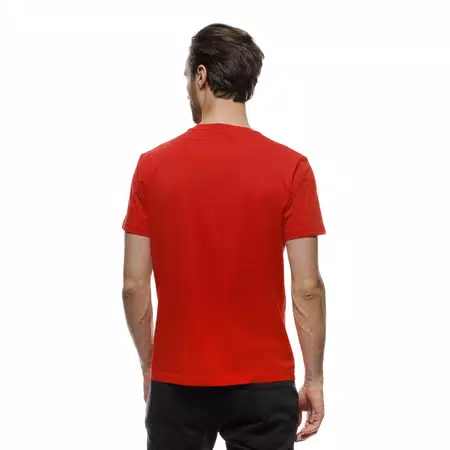 GEOMETRICA - MEN'S CREWNECK T-SHIRT - RED/WHITE STRIPES - 4