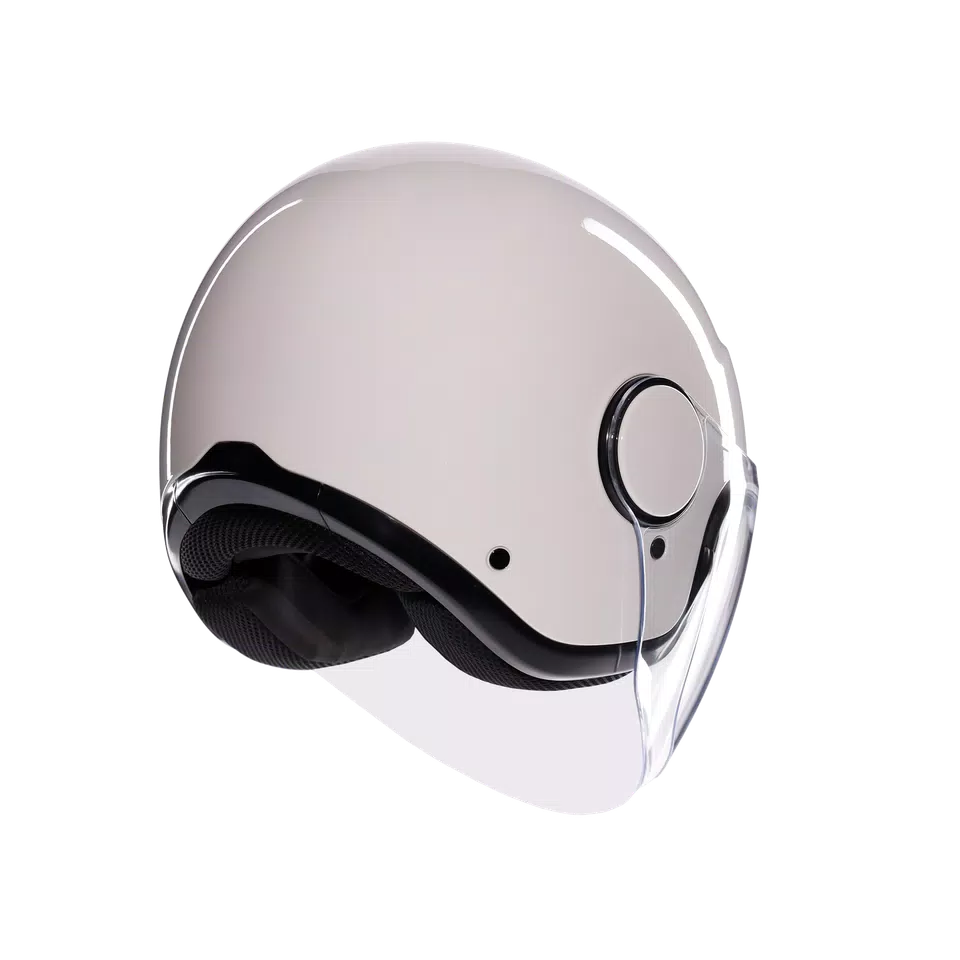 ETERES MONO MATERIA WHITE - MOTORBIKE OPEN FACE HELMET E2206 -  - 6