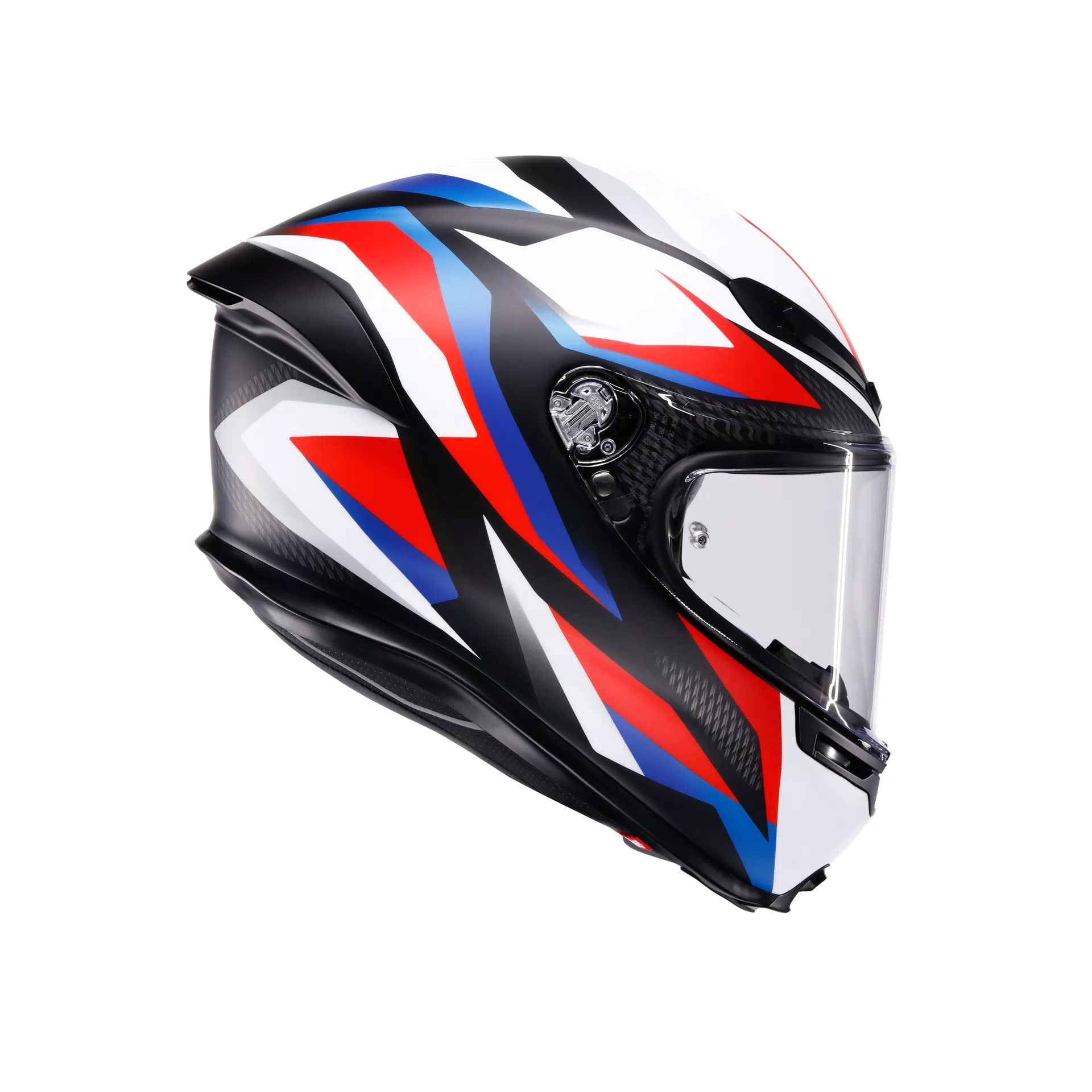 K6 S TIMEWARP MATT BLACK/RED/BLUE - MOTORBIKE FULL FACE HELMET DOT (E2206)