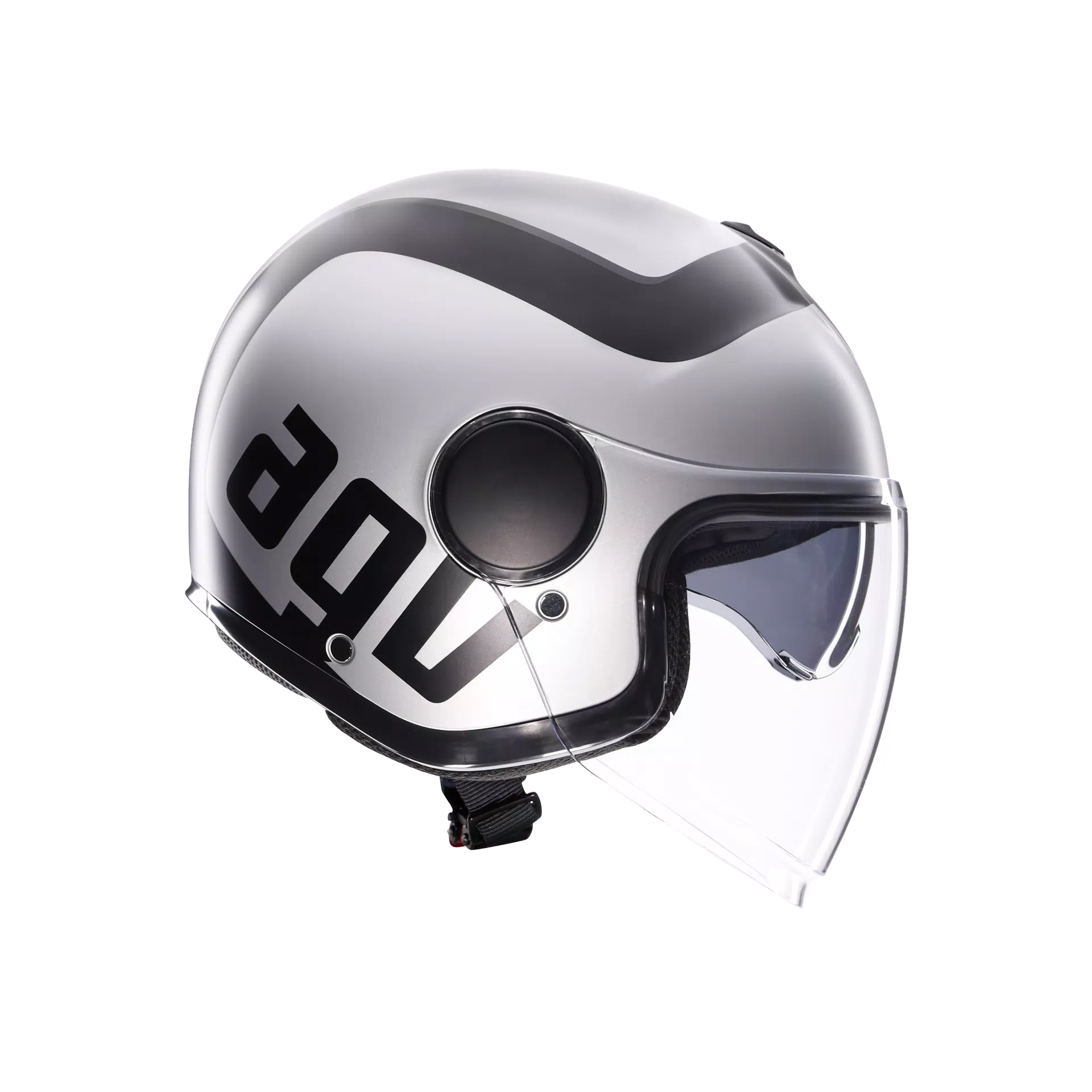 ETERES RIMINI MATT GREY/BLACK - CASQUE MOTO JET E2206