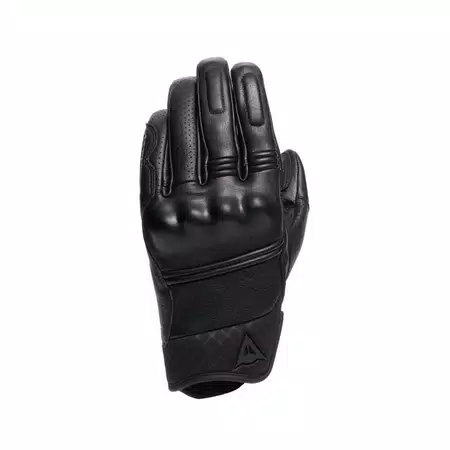 FOLGOR - SUMMER LEATHER MOTORCYCLE GLOVES - BLACK/BLACK - 1