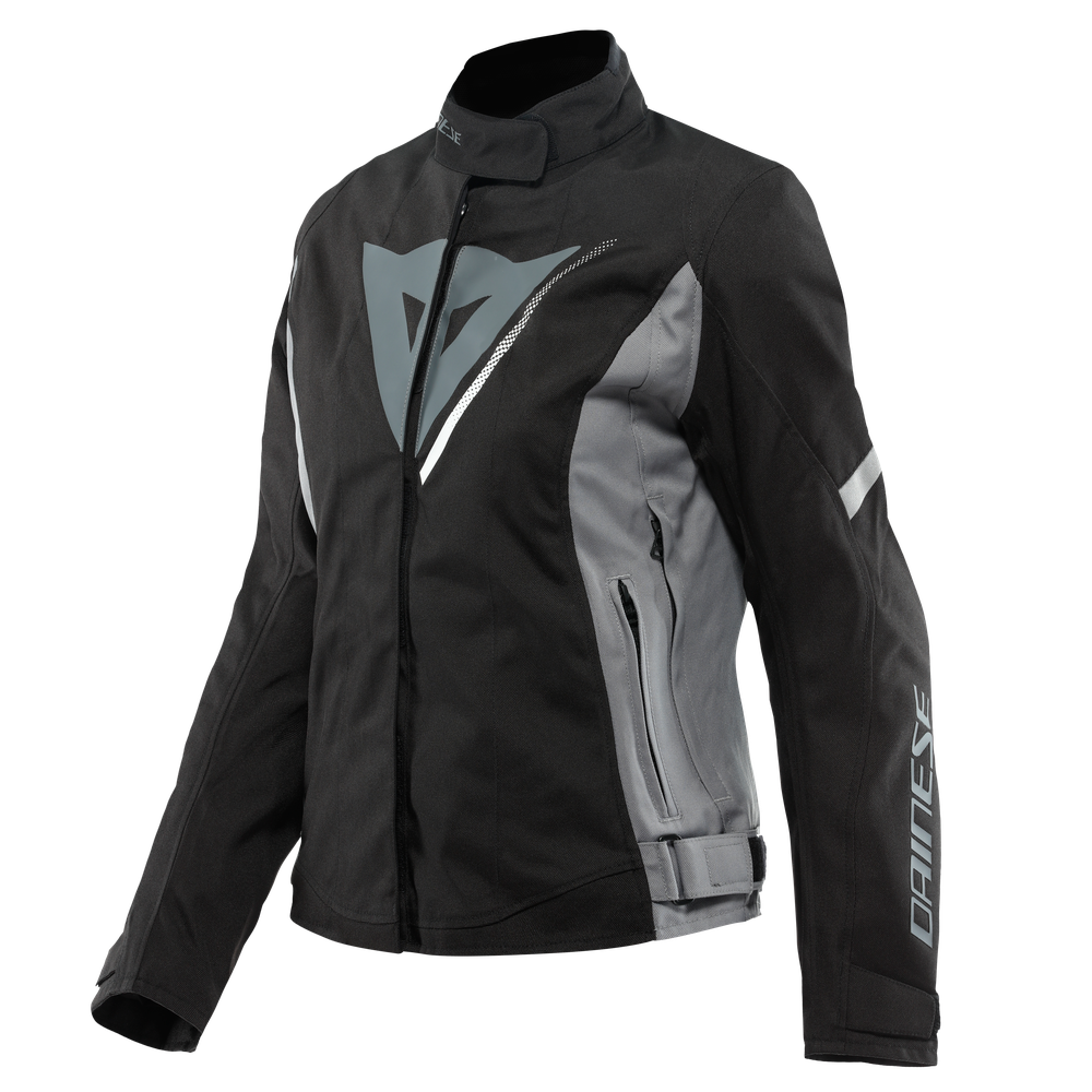 veloce-d-dry-giacca-moto-impermeabile-donna-black-charcoal-gray-white image number 0