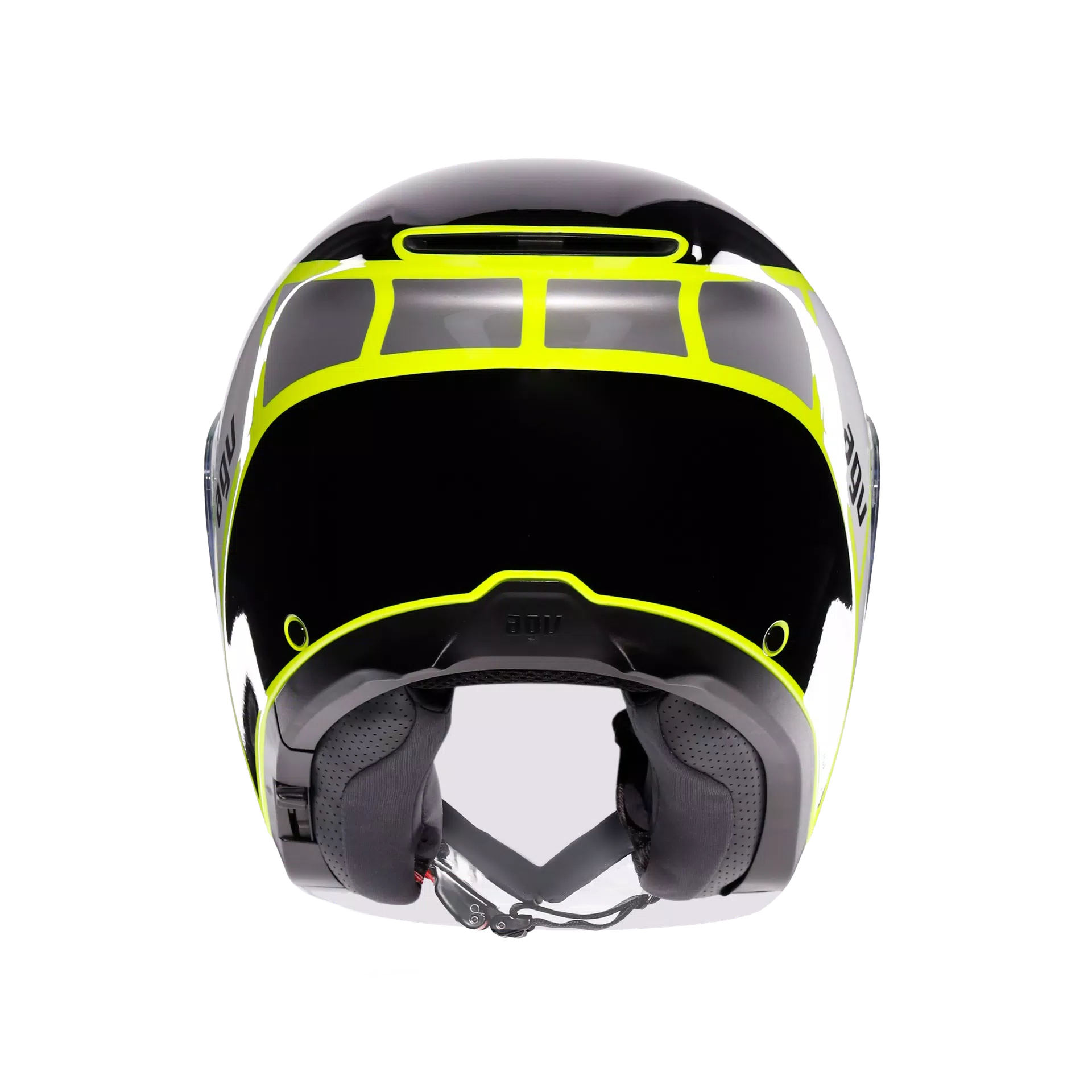 IRIDES DAVAO BLACK/GREY/YELLOW FLUO - CASQUE MOTO JET E2206