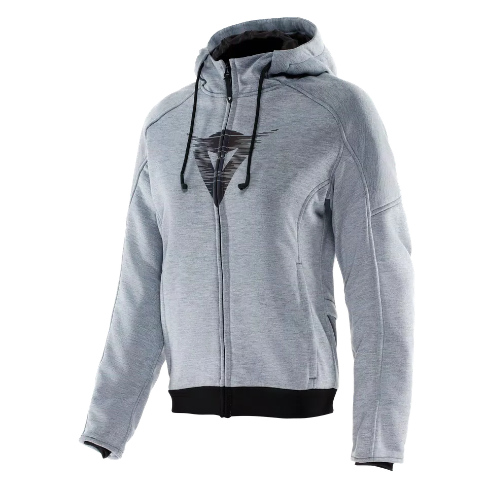 DAEMON-X - FELPA DA MOTO CON PROTEZIONI DONNA - GREY-MELANGE - 1