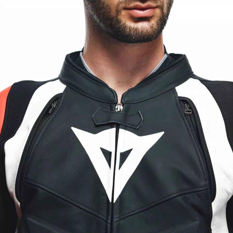 AVRO 4 MONO DE CUERO 2PZS HOMBRE - BLACK-MATT/FLUO-RED/WHITE - 10