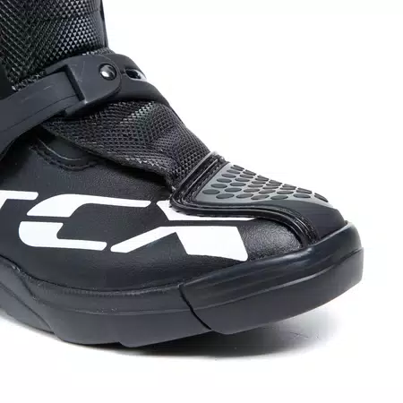COMP KID'S MOTORCYCLE OFFROAD BOOTS - BLACK/BLACK/WHITE -  - 5