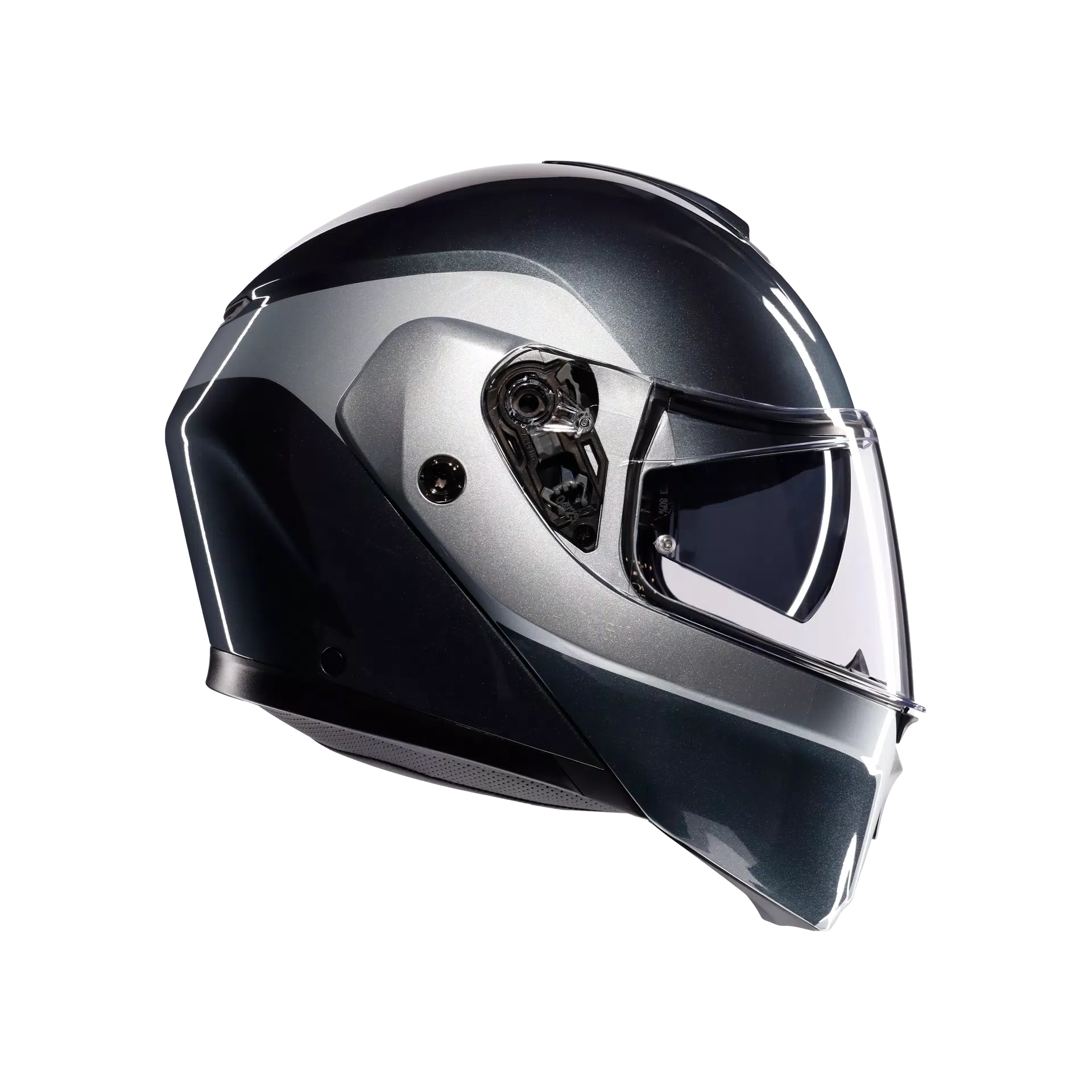 STREETMODULAR LEVICO GREY/SILVER - CASCO MOTO MODULARE E2206