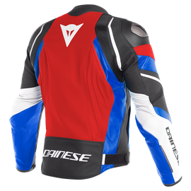 AVRO 4 LEATHER JACKET LAVA-RED/WHITE/AZZURRO-S- Leather