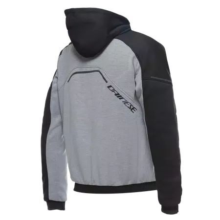 DAEMON-X SAFETY HOODIE FULL ZIP - MELANGE-GRAY/BLACK/RED-FLUO - 2