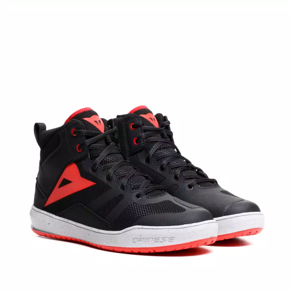 SUBURB ZIP AIR - SCARPE MOTO URBANE ESTIVE UOMO - BLACK/RED-LAVA - 1