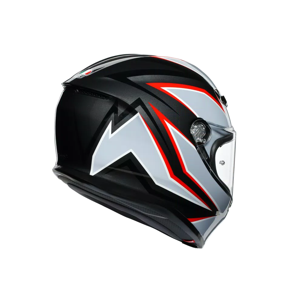 K6 AGV DOT(ECE) MULTI MPLK - FLASH MATT BLACK/GREY/RED | AGV