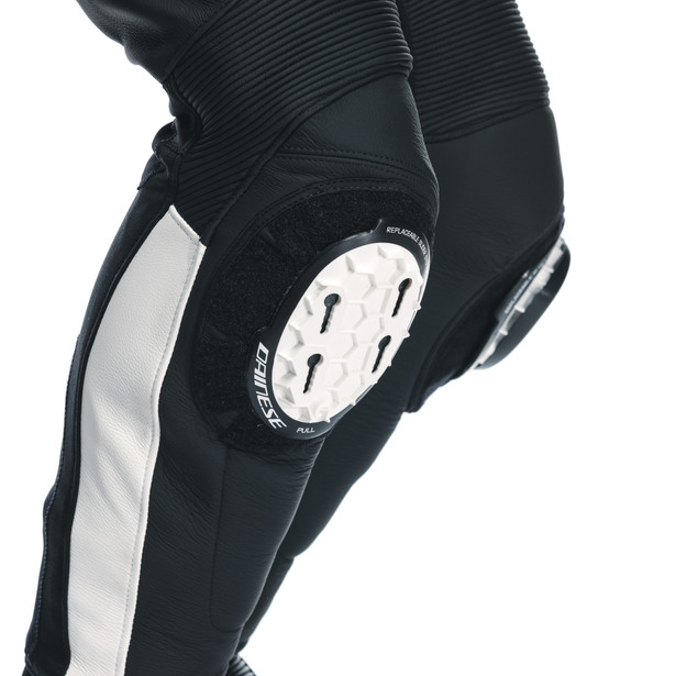 super-speed-pantaloni-moto-in-pelle-uomo-black-white image number 11