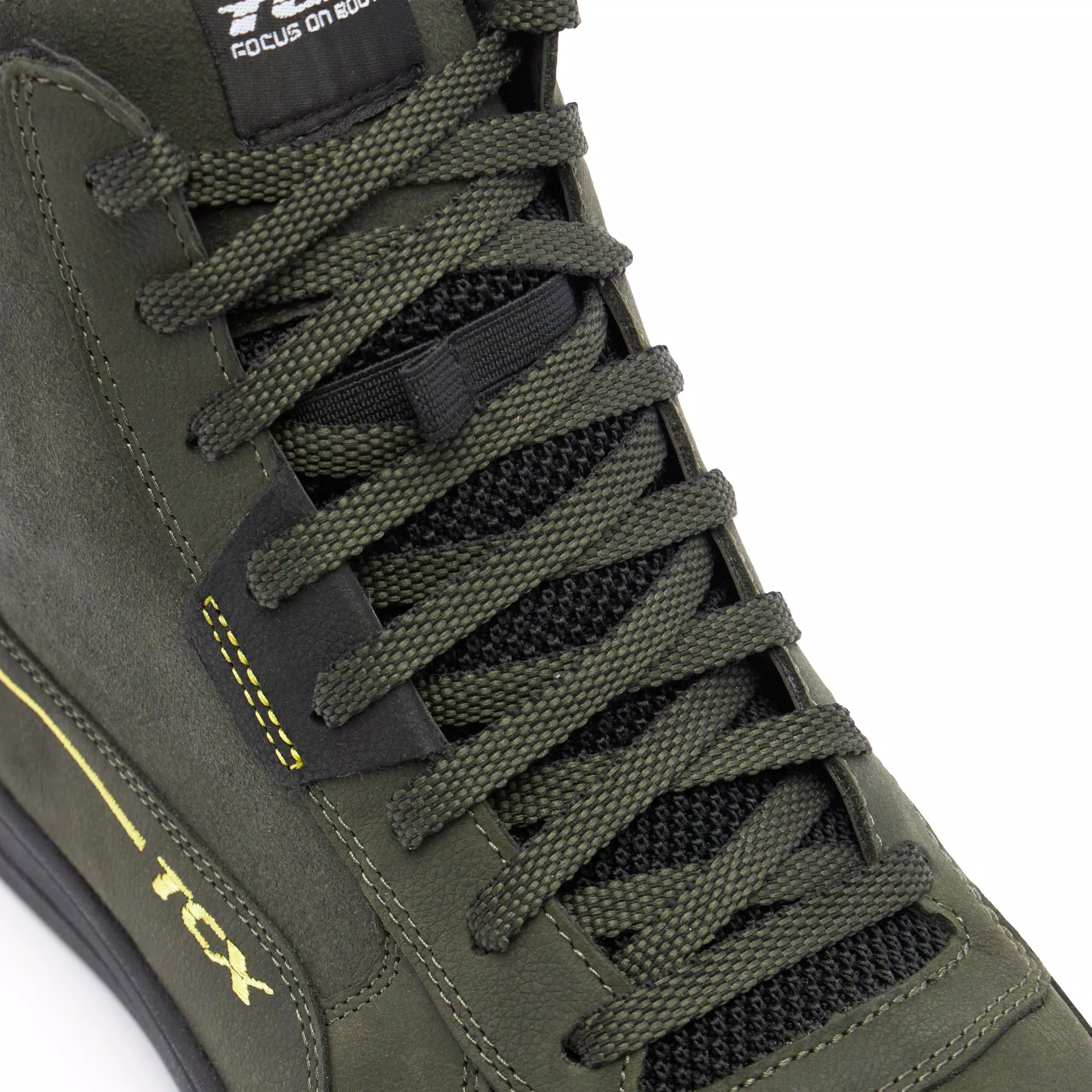 MOOD 2 GORE-TEX&reg; WATERPROOF MOTORCYCLE SHOES MEN - GREEN/BLACK/YELLOW