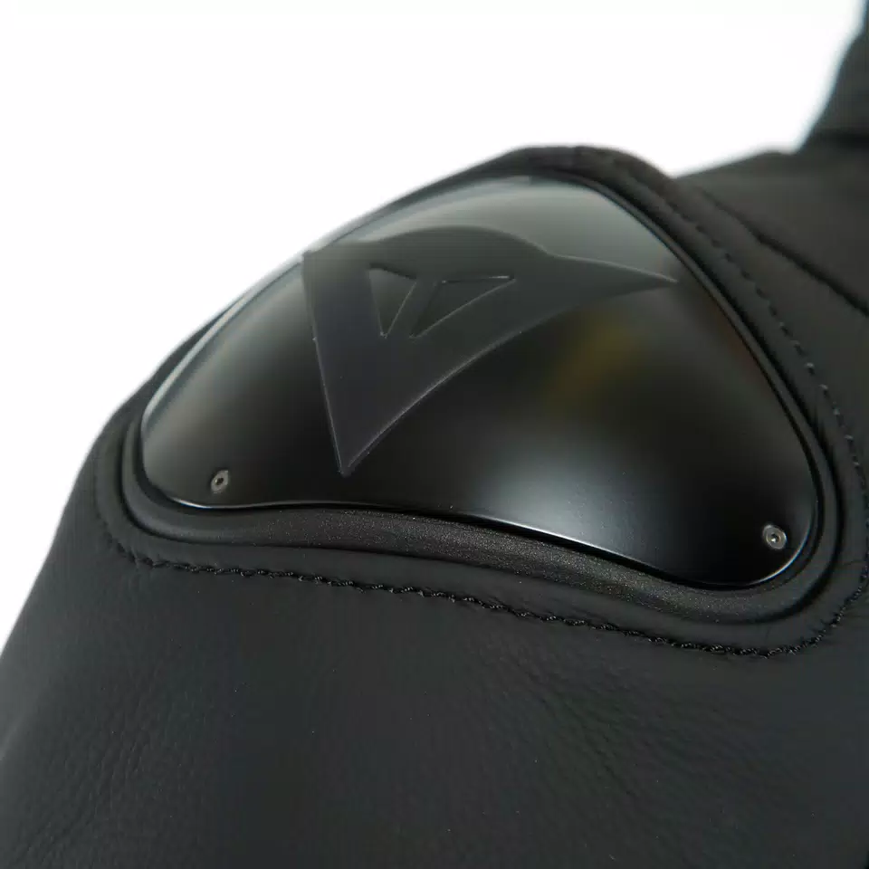 AGILE LEATHER JACKET - BLACK-MATT/BLACK-MATT/BLACK-MATT - 8