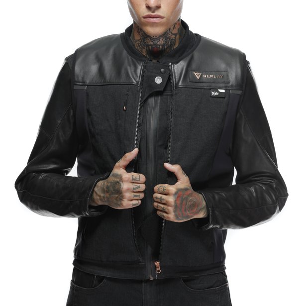 smart-jacket-dainese-replay-black image number 3