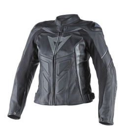AVRO D1 LADY LEATHER JACKET BLACK/BLACK/ANTHRACITE
