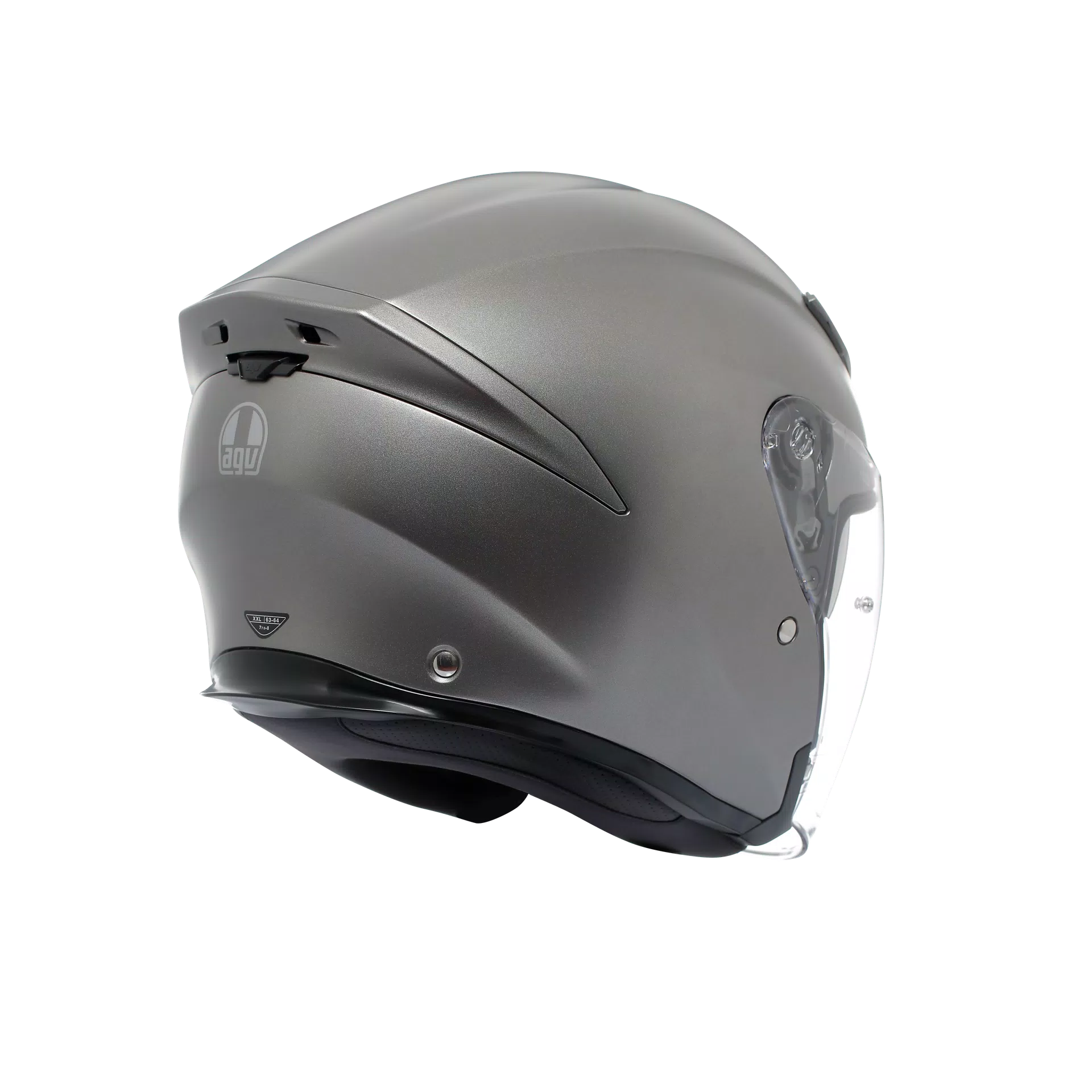 K5 JET EVO MONO MATT LUNA GREY - CASCO MOTO JET E2206