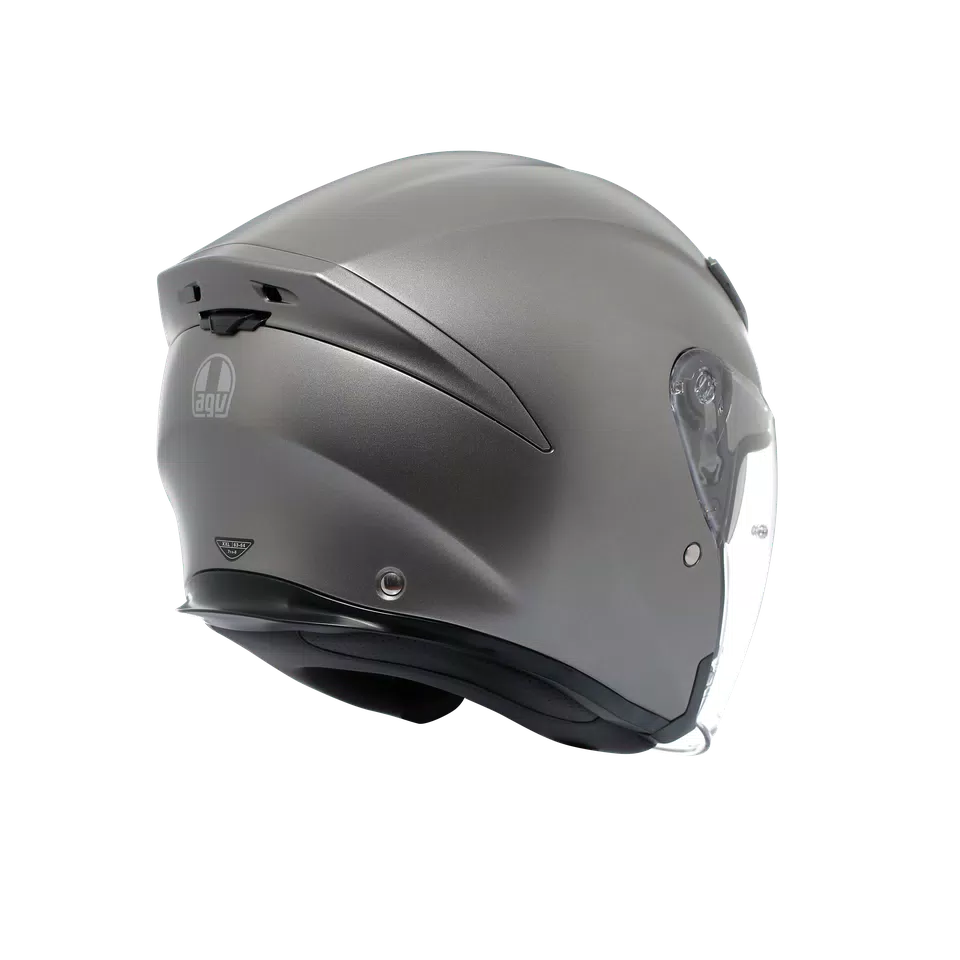 K5 JET EVO MONO MATT LUNA GREY - MOTORBIKE OPEN FACE HELMET E2206 -  - 6