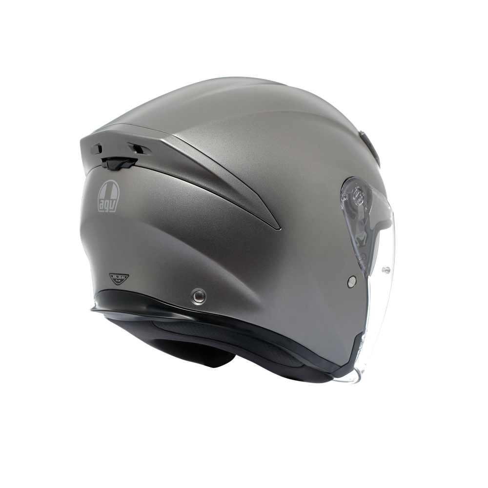 k5-jet-evo-mono-matt-luna-grey-motorbike-open-face-helmet-e2206 image number 5