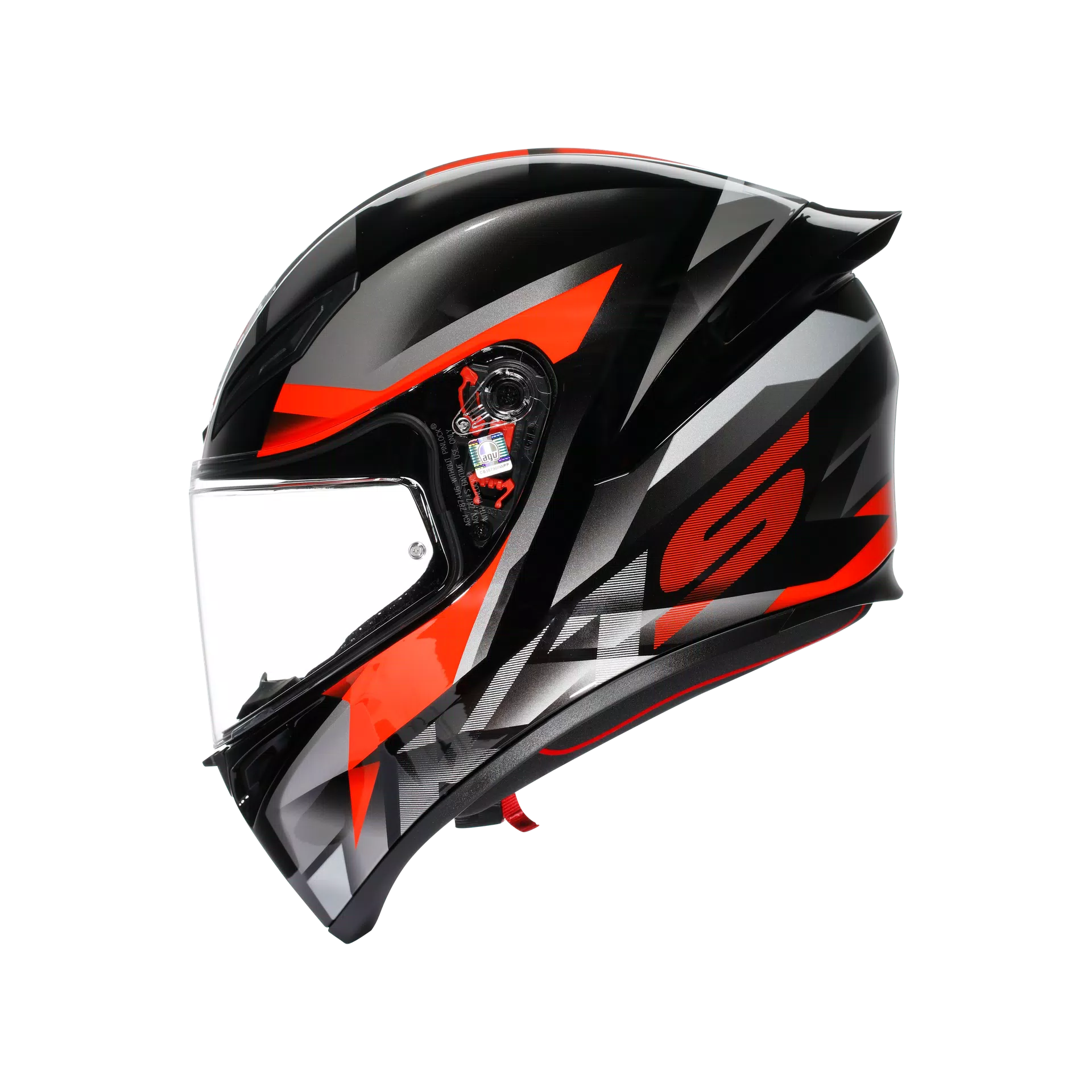 K1 S - FASTLAP BLACK/GREY/RED - CASCO MOTO INTEGRAL E2206