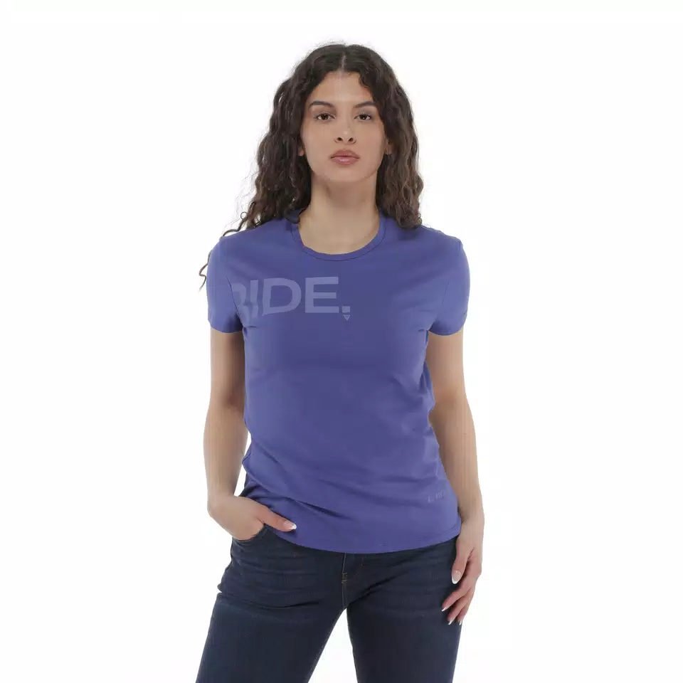 EASY SPEED - WOMEN'S CREWNECK T-SHIRT - ORIENTAL BLUE - 3