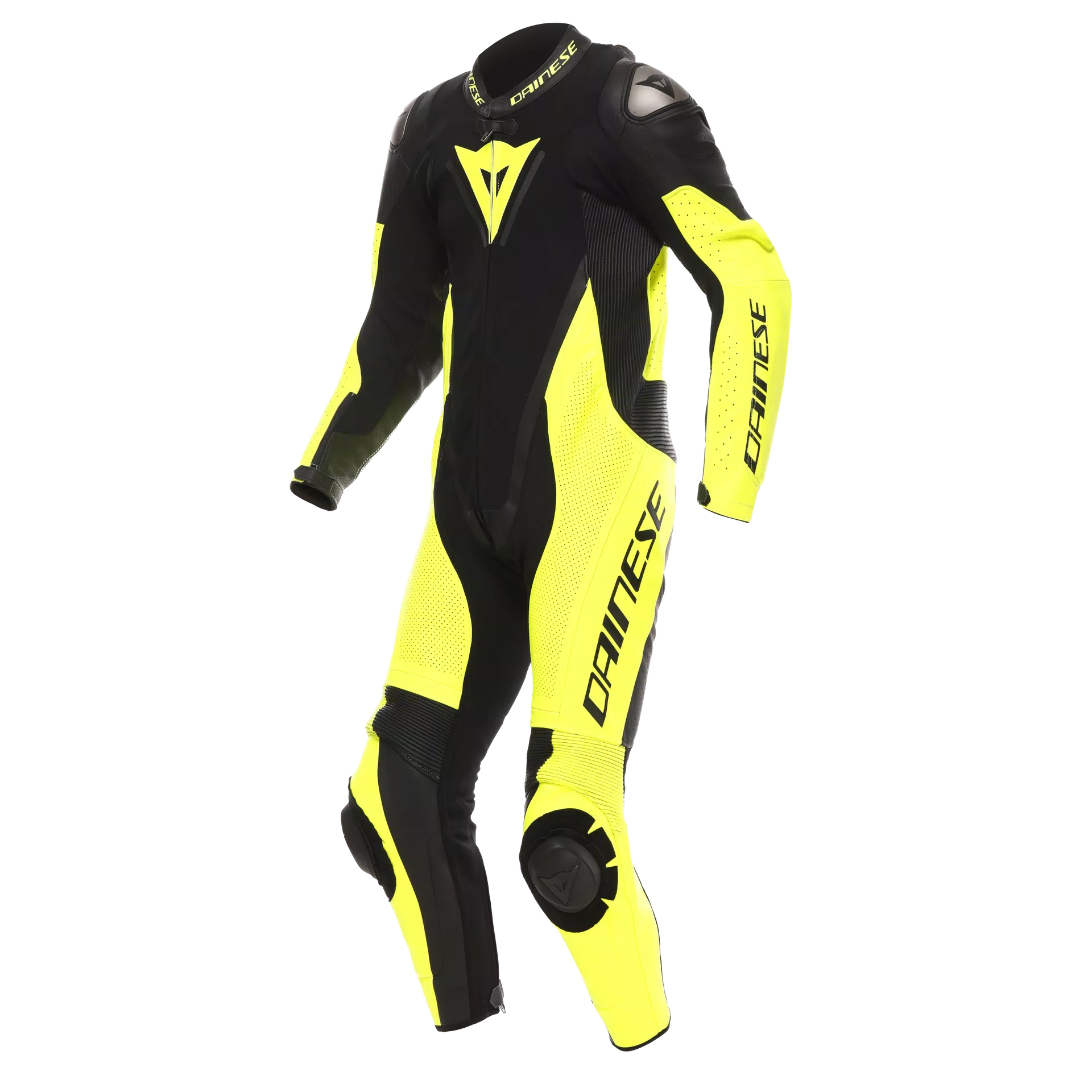 DEMON SPRINT - MEN'S ONE-PIECE PERFORATED LEATHER MOTORCYCLE SUIT