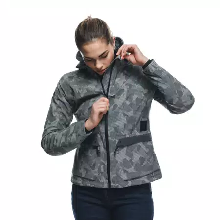 CENTRALE ABSØLUTESHELL™ PRO - DAMES WATERDICHTE MOTORFIETSJAS - LONDON FOG CAMO DOTS - 5