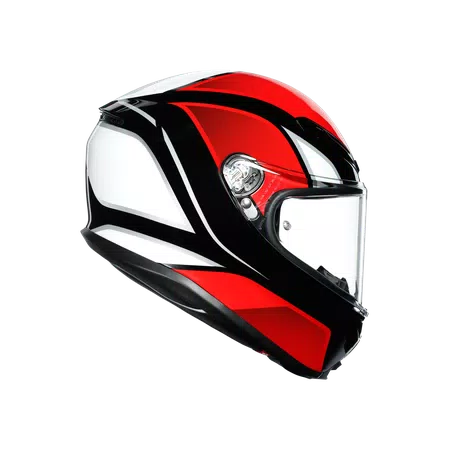 K6 AGV DOT(ECE) MULTI MPLK - HYPHEN BLACK/RED/WHITE -  - 5