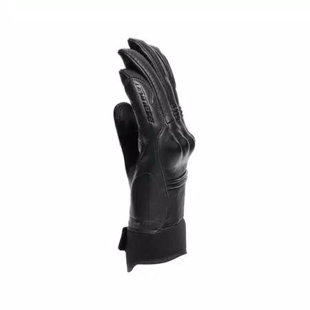 FOLGOR - ZOMER MOTORENHANDSCHOENEN VAN LEER - BLACK/BLACK - 4