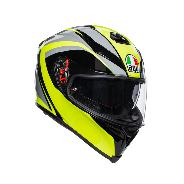 Helmet K-5 S E2205 Multi Typhoon Black/grey/yellow Fluo AGV Dainese  (Official Shop)