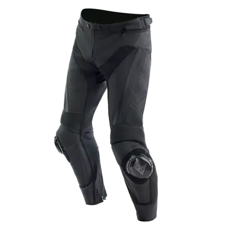 DELTA 4 - MEN'S MOTORCYCLE LEATHER PANTS - BLACK/BLACK - 1