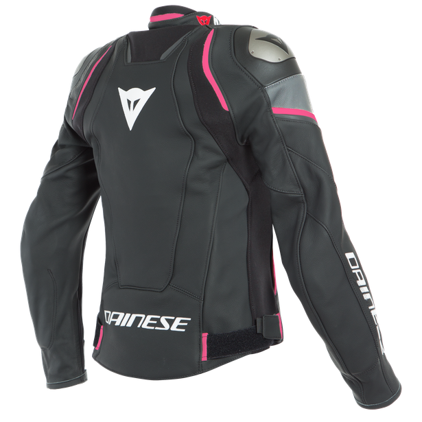 racing-3-d-air-lady-leather-jacket-black-anthracite-fuchsia image number 1