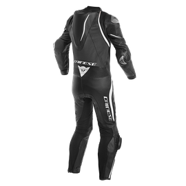 LAGUNA SECA 4 1PC PERF. LEATHER SUIT BLACK/BLACK/WHITE- One Piece Suits