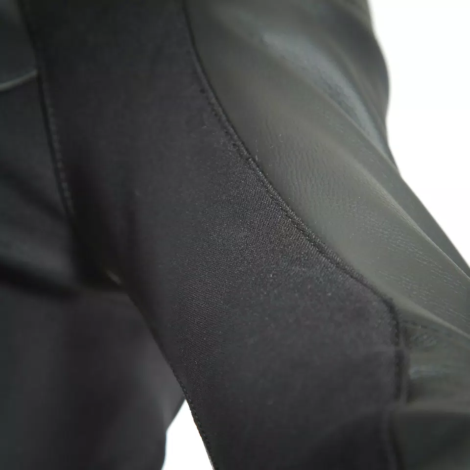 SPORT PRO - MEN'S MOTORCYCLE LEATHER JACKET - BLACK/WHITE - 9