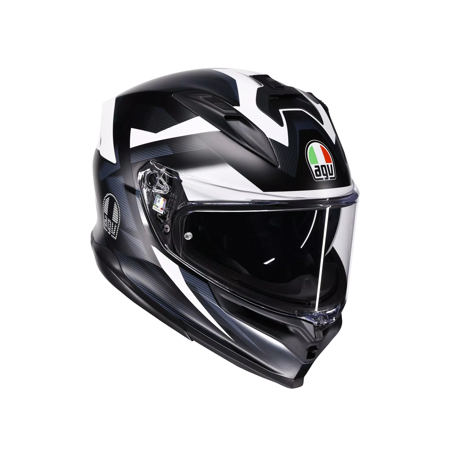 K7 MPLK GLIMPSE MATT BLACK/WHITE - CASCO MOTO INTEGRALE E2206
